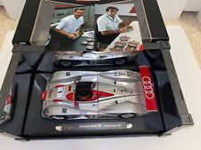  2001 AUDI R8 LEMANS RACE WINNER 1/18,SIGNED BY AUDI DRIVERS,KRISTENSEN,PIRRO picture