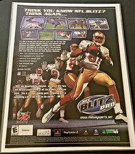 NFL Blitz Pro Football - Terrell Owens 49ers - Vintage Gaming Print Ad Wall Art picture