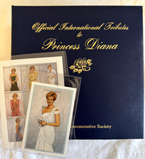 Official International Tributes to Princess Diana 107 First Day Cover Stamps. picture