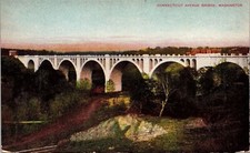 Connecticut Avenue Bridge Washington Antique Divided Back Unposted Postcard picture
