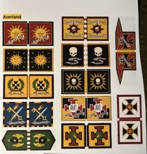 12x 28mm WARHAMMER EMPIRE Flags Banners AVERLAND as Printouts Only picture