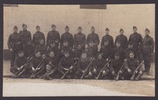 Postcard, RPPC, Group of Soldiers, Uniform, WWI, Unused picture