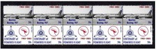 QANTAS CENTENARY OF FLIGHT STRIP OF 10 MINT VIGNETTE STAMPS, BOEING 707 picture