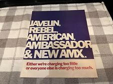 1968 American Motors AMC All Models Javelin New AMX New Car Sales Brochure picture