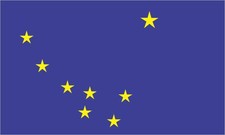 5in x 3in Alaska State Flag Magnet Car Truck Vehicle Magnetic Sign picture