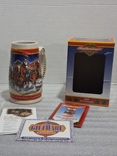 1999 Budweiser Holiday Stein 20th Anniv.  