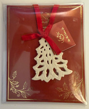 LENOX PIERCED CHRISTMAS TREE ORNAMENT Porcelain VINTAGE NIP picture