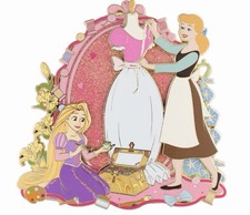 PALM Rapunzel & Cinderella Enchanted Craft Time Jumbo Pin (Presale) Confirmed picture