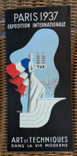 1937 World's Fair Paris International Exposition Booklet - Trifold picture
