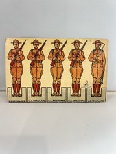 1914 paper postcard “U.S. Regulars infantry soldiers” By J. Alan Fletcher picture