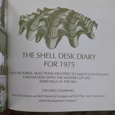 VINTAGE The Shell Desk Diary For 1975 With Pictorial Selections Hardcover Book picture