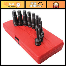 SUNEX TOOLS 2639 1/2-Inch Drive Metric Impact Hex Driver Set, 10-Piece picture