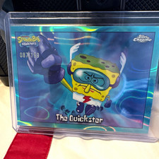 Topps 2006 Topps Chrome SpongeBob SquarePants #25 The Quickster Blue /199 picture