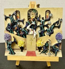 Rare Annie Lee EB-BODY SAY AMEN 2003 3D Church Choir Plaque NOS Box picture
