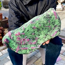 6.9LB Natural green Ruby zoisite (anylite) crystal Chakra mineral Healing Energ picture