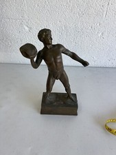 VINTAGE BRONZE SHOT PUT OLYMPIAN STATUE  picture
