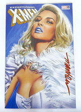 Exceptional X-Men #1 SIGNED Mike Mayhew COA Emma Frost Variant NM picture