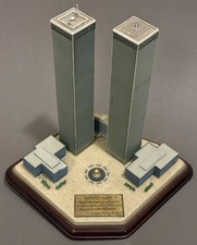 Twin Towers 9/11 Commemorative World Trade Cntr NYC Danbury Mint Figurine Statue picture