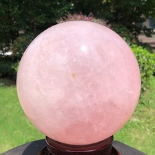 10.75LB Rare Natural Pink Crystal Ball Quartz Crystal Bll Reiki Healing 6573 picture