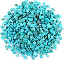 Decorative Quartz Pebbles Irregular Shaped Turquoise Stones Small Tumbled Chip picture