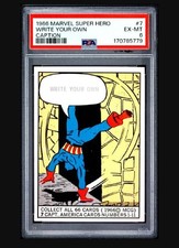 INSANELY LOW POP PSA 6 1966 Donruss Marvel Captain America Rookie #7  READ picture
