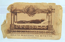 Antique Blessed Giacomo Da Bitetto prayer card - READ picture