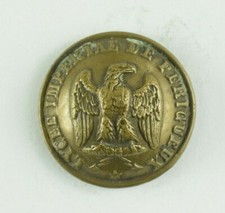 1880s-90s French Post Office Department Uniform Button H5DT picture