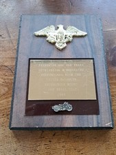 Vintage 1985 Victor McLaglen Motorcycle Stunt Team 1 Yr. Service Plaque 8