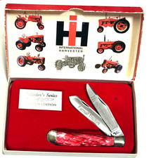 Antique International Harvester Tractor Knife with Original Artwork Display Box picture