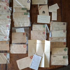 Ephemera Collection Of Old Letters in Envelopes with Cancelled Stamps 1892+ picture