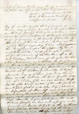 1841 Milton VT Legal Writ Apollos Austin v Pettingill Lease Debt Sheriff signed picture