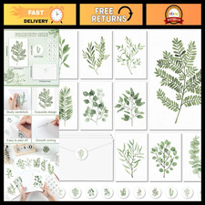 100PCS Greenery Blank Cards and Envelopes Bulk Watercolor Note Card 4x6In picture