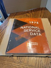VINTAGE 1975 MITCHELL NATIONAL SERVICE DATA ADVANCED REPAIR GUIDE BOOK SOFTCOVER picture