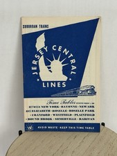 Jersey Central RR Time Tables NY, Newark, and Highlands September 26, 1948 Train picture