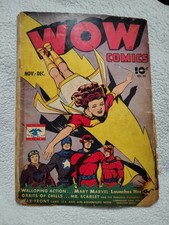 Wow Comics #39 1945 PGS Otto Binder Story Jack Binder Rare Golden Age Comic  picture