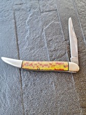 Vintage IKCO Candy Texas Toothpick Folding Pocket Knife Made In USA  picture