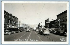 Vintage RPPC Postcard West Yakima Avenue Street View Yakima Washington picture