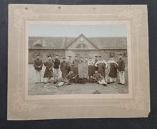 1904 WWI Imperial German Army Large Barracks Stable Duty Photo on Board Potsdam picture