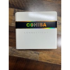 Cohiba Connecticut Empty Wooden Cigar Box 20 Count Toro 6.5 x 52 Hinged Lid picture