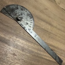 Starrett No. 19 Steel Protractor 180° Machinist Tool USA picture