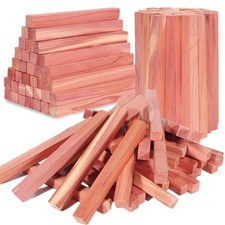 100PCS Cedar Block for Clothes Storage, 100% Aromatic Red Cedar Wood Sticks Chip picture