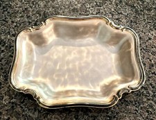 WMF-IKORA Vintage Serving Tray Silver Plate Swirl Germany Elegant Ornate 11.5x9  picture