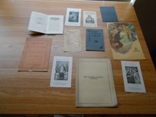 LOT OF 11 VTG OLD RELIGIOUS PAMPHLETS HOLY CARDS PRAYERS 1950s & OLDER picture