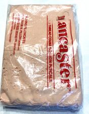 Vintage Lancaster Peach Ruffled Eyelet Pillowcases King 2 picture