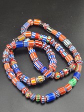 Vintage Venetian Chevron Mix Beads 7mm picture