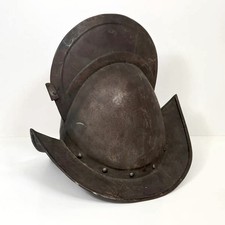 Antique 17th Century Spanish ~ German Comb Morion 2 Piece Helmet Original  picture