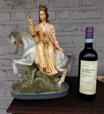 Antique Saint Odrada Balen Chalk religious statue figurine rare picture