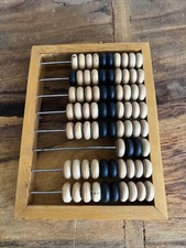 Vintage Soviet Wooden Accountant  Abacus  USSR Wooden Calculator for children picture