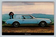 Car-1980 Buick Riviera 2-Door Hardtop, Light Blue, Scenic View Vintage Postcard picture