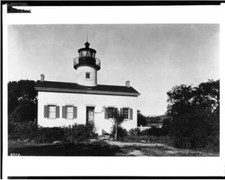 Exterior view of a Santa Barbara lighthouse 1920 California Old Photo picture